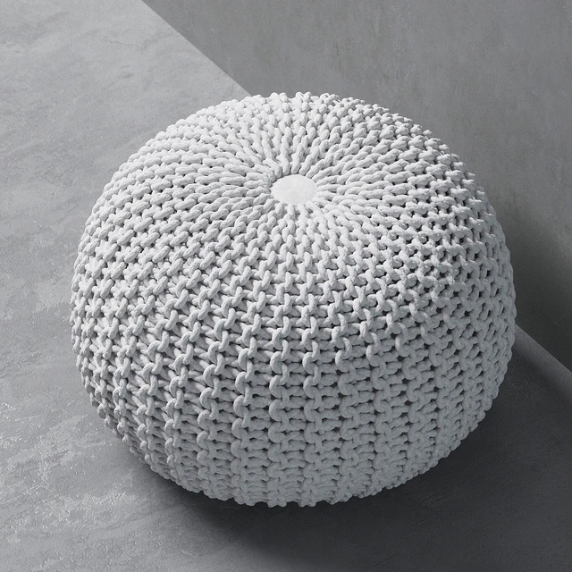 Knitted pouf — Descargar