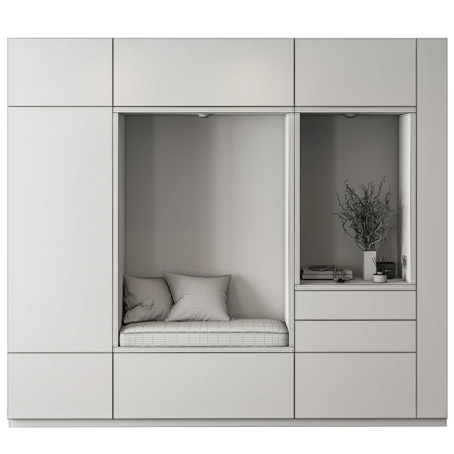 Hallway 45 - Gray and Wood Entrance — Descargar