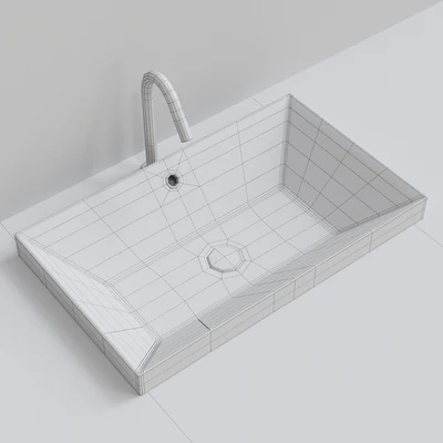 Scarabeo Ceramiche Teorema 2.0 Built-in Washbasin — Вид 2