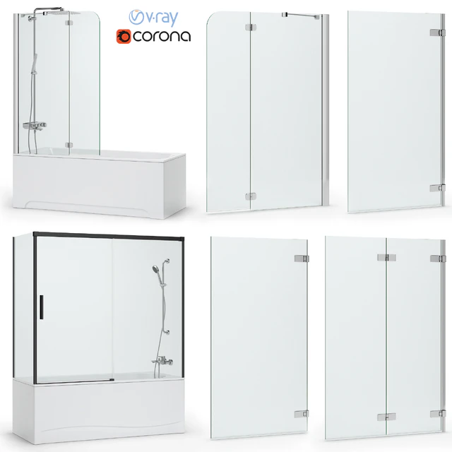Bath and bath screens Radaway and Villeroy & Boch set 108 — Descargar
