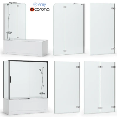 Bath and bath screens Radaway and Villeroy & Boch set 108 — Ver 1