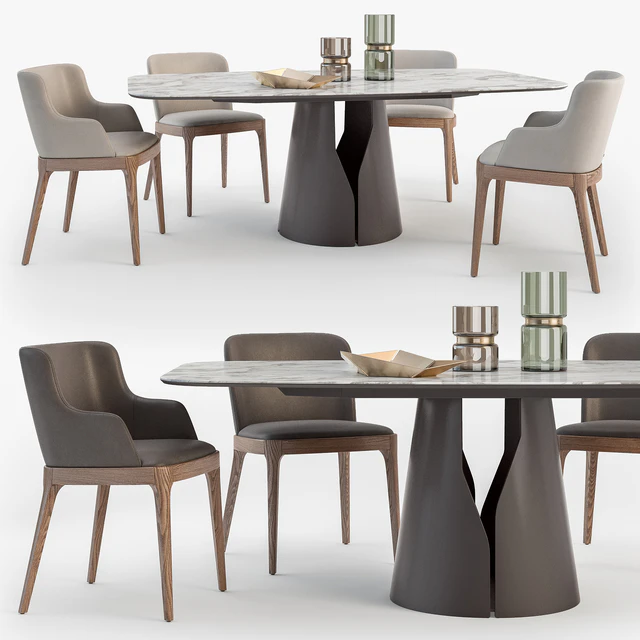 Cattelan Italia Giano table Magda chair set — Descargar