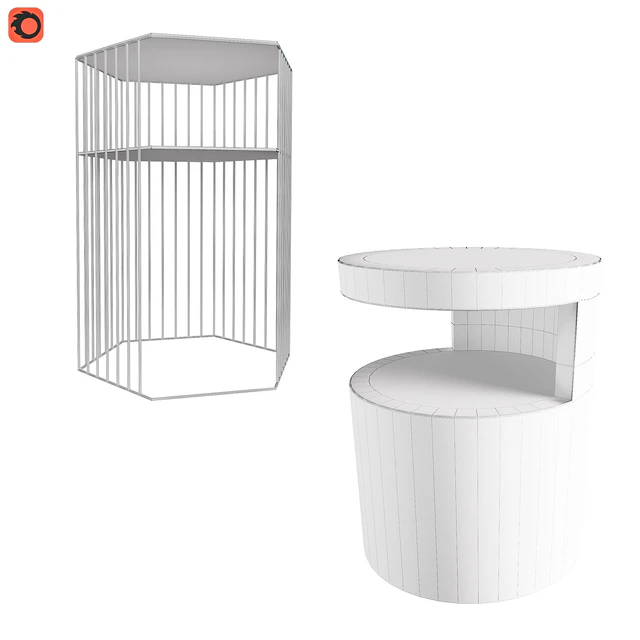 Curbstone metal Topim, bedside table Newark La Redoute — Descargar
