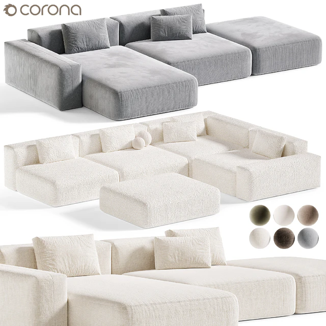 Modular Sofa BON ONE 33, Модульный диван — Скачать