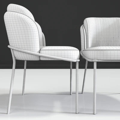 Minotti Fil Noir Dining Chair — Ver 2