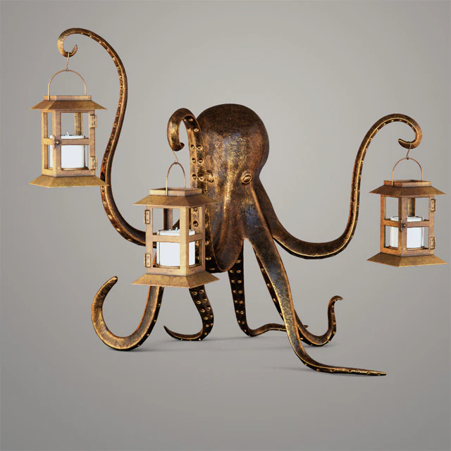 candlestick Aardvark Octopus Lantern — Descargar