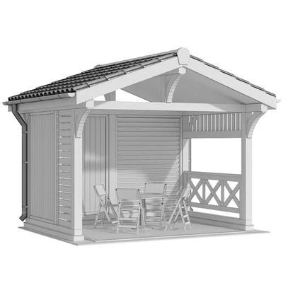 Беседка терраса веранда / Arbor gazebo canopy — Вид 4
