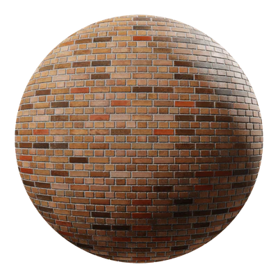 sandfaced english bond brick wall texture multicolored — View 1