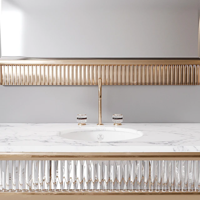Academy white marble Console by Oasis Group — Скачать