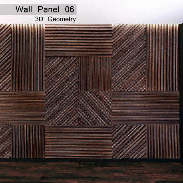 Wall Panel 06. 3D Geometry — Скачать
