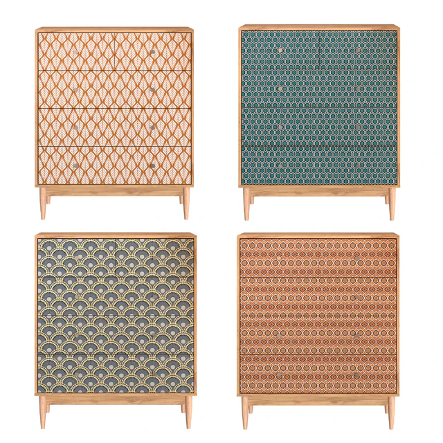 Chest of drawers Tyrone-1 Shell Lace Tulip — Descargar