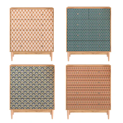 Chest of drawers Tyrone-1 Shell Lace Tulip — Ver 3