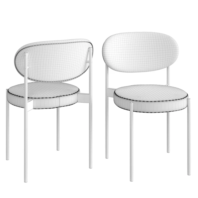 Verpan Series 430 Black Dining Chair — Download