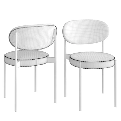 Verpan Series 430 Black Dining Chair — View 3