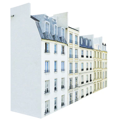 Facade for the background vol.3 Street of five houses — Ver 3