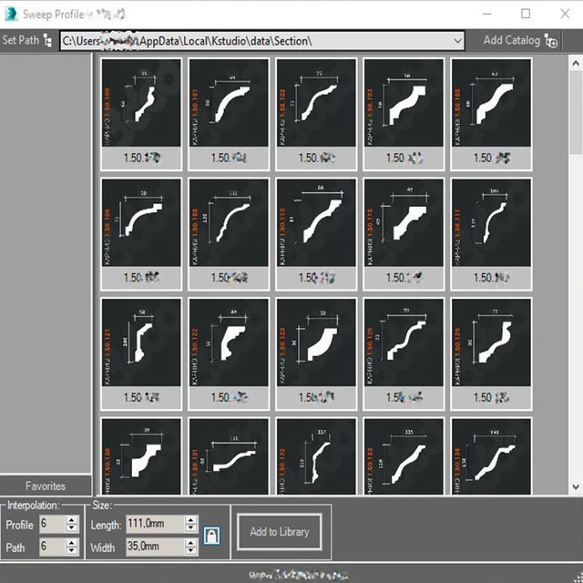 Set of cornices Europlast 13 — Download