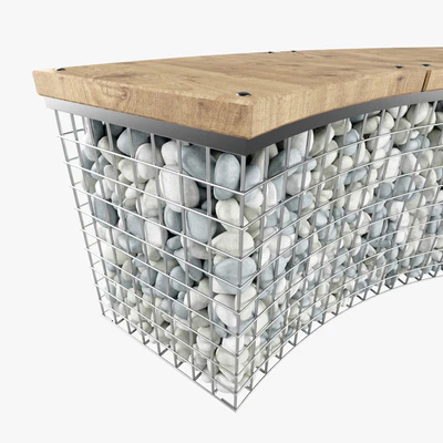 Gabion fireplace benches — Вид 3