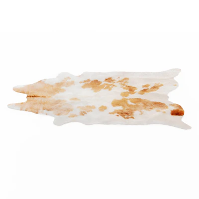 Spotted Brown And White Cowhide Rug — Ver 3