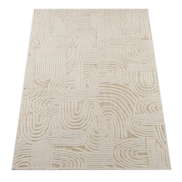 Maisie Cream and Ivory Textured Tribal Rug — Скачать