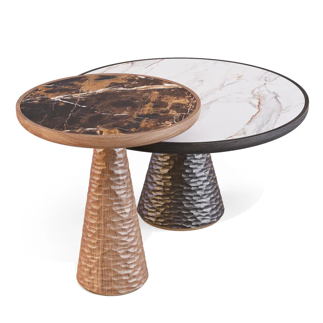 Poltrona Frau: DUO - Pedestal Tables — Скачать