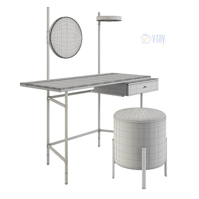 Туалетный Стол Bontempi, Vanity.  Пуф Puffoso. Verpan Stool Series 430 — Вид 4