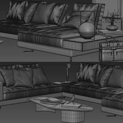 Minotti White Sofa — Ver 3