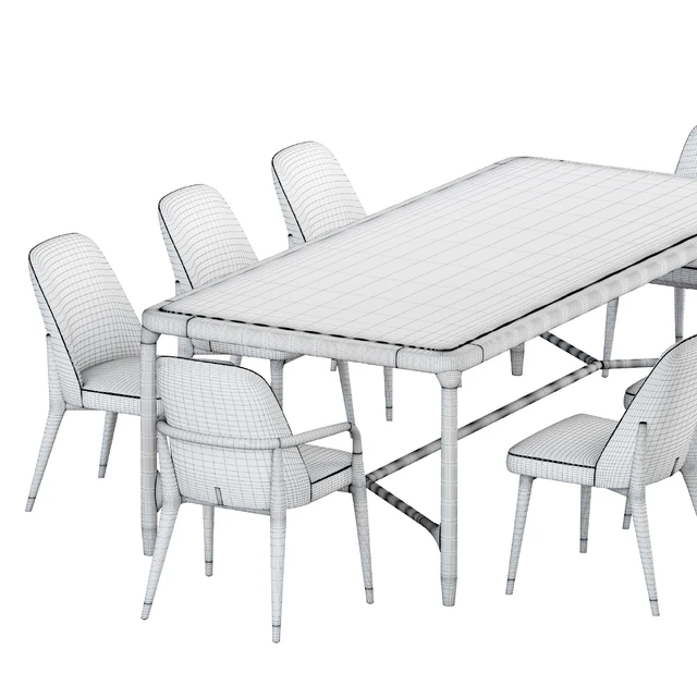 Ulivi Lise chair and ELISEE RECT table — Скачать