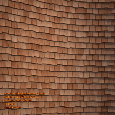 Shingles wooden façade / roof — descargar