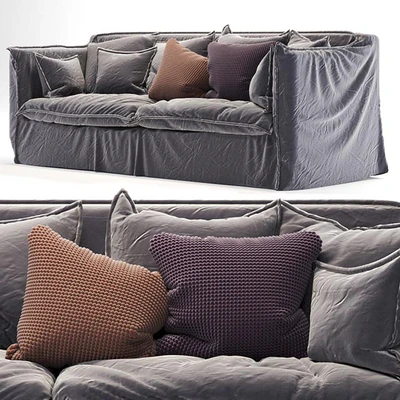 old gray sofa — Вид 1