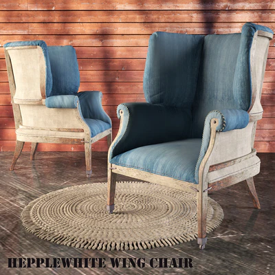 HEPPLEWHITE WING CHAIR — Ver 1
