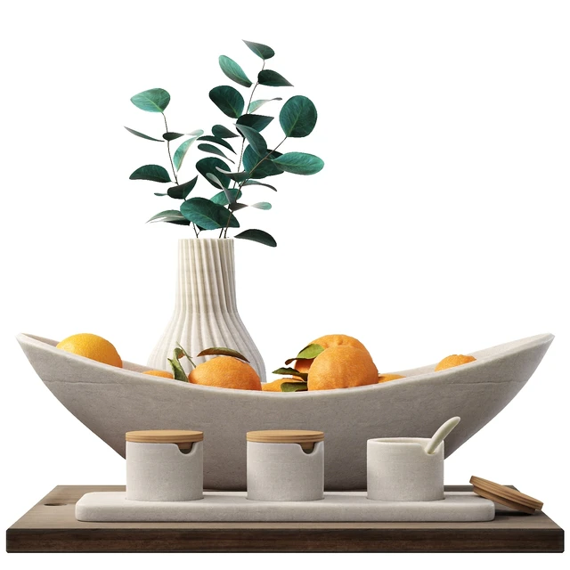 Decorative set for the kitchen with oranges — Descargar