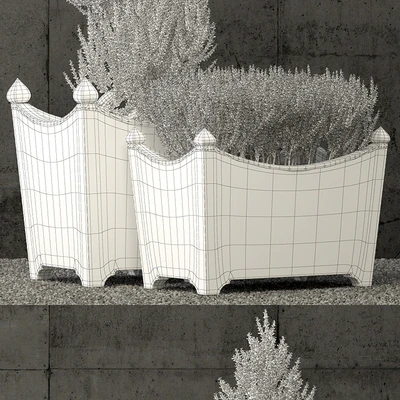 Restoration Hardware brugge salvaged wood & metal planter — Ver 2