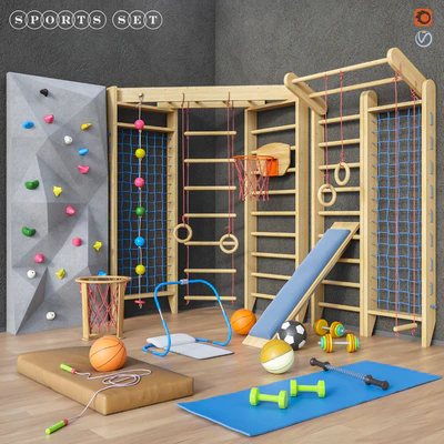 Sports furniture and equipment set 1 — Ver 1