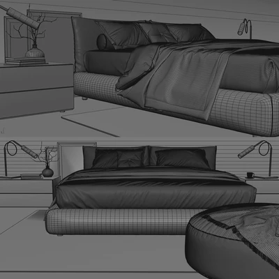 Poliform Dream Bed 2 — Ver 3