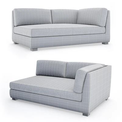 Hayden Leather Left-arm Sofa — Ver 2