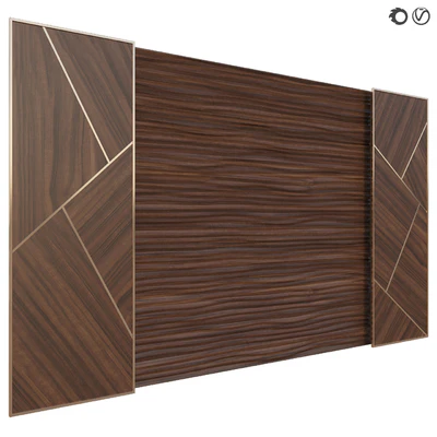 Panel Decor wooden waves — Ver 3