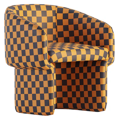 Lowrance Velvet Barrel chair — Ver 4