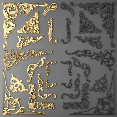 Stucco decor. Set. — Ver 1
