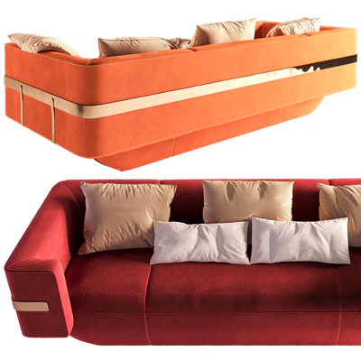 LONGHI-MI- Leather sofa — Ver 3