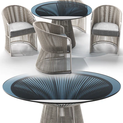 Tibidabo Table and Tibidabo Dining Armchair — Ver 5