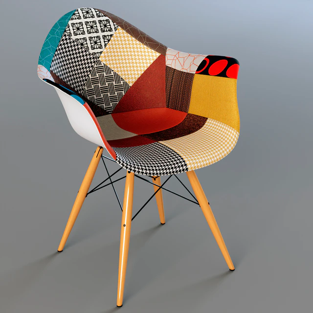 Стул Eames dsw patchwork — Скачать