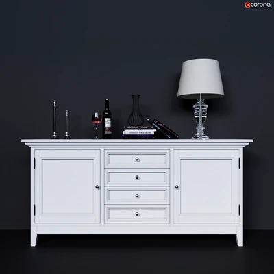 Chest of drawers with facades and drawers in the center Dantone Home — Ver 1