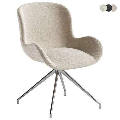 Dining chair made of boucle fabric Asyar — Вид 1