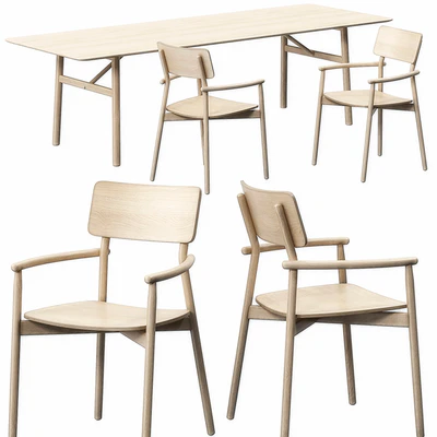 Hven armchair, table 260 model — Ver 2