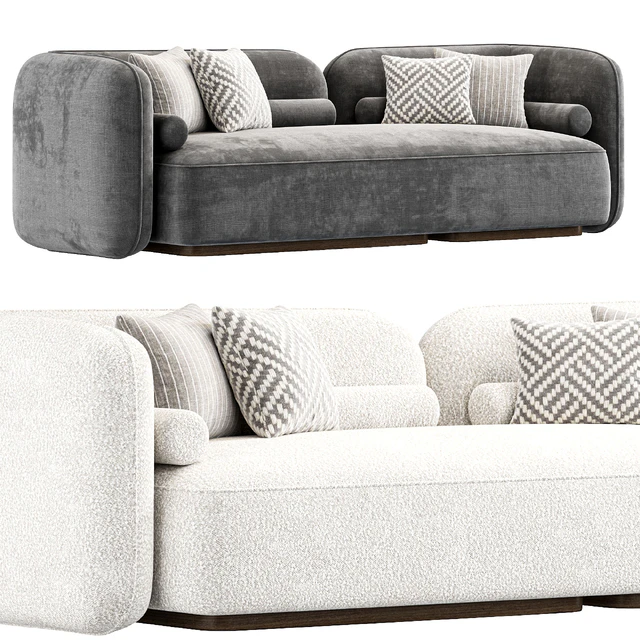 Scandinavian Style Velvet Sofa — Descargar