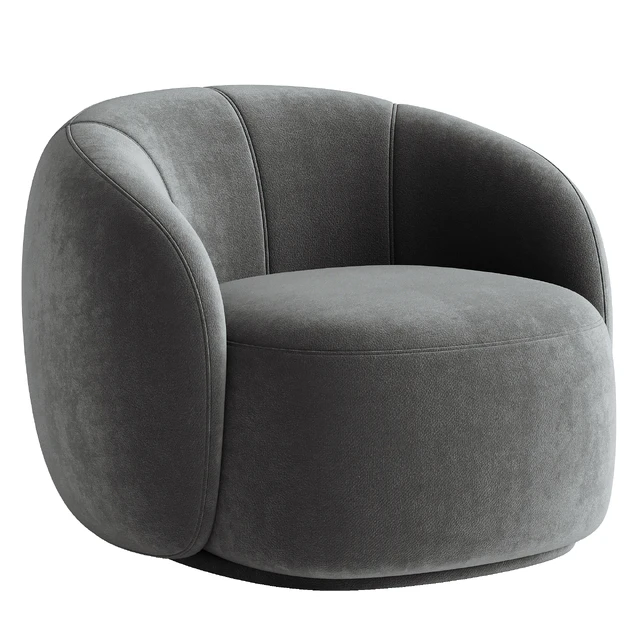 Curved Lounge Chair - Merlot — Descargar