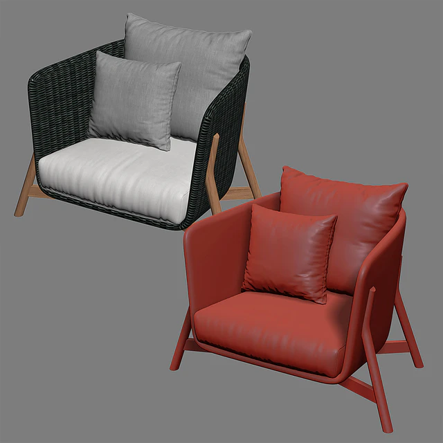 ROUND SILLON Armchair - POINT — Descargar