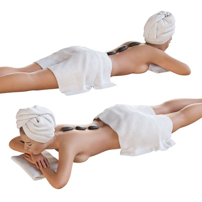 Girl at a spa treatment — Ver 3