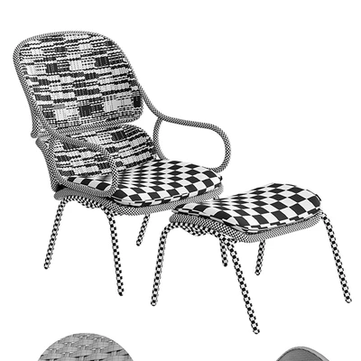 Expormim Frames Armchair with footstool — Вид 3