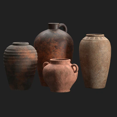 Artisan clay vases set — Вид 3